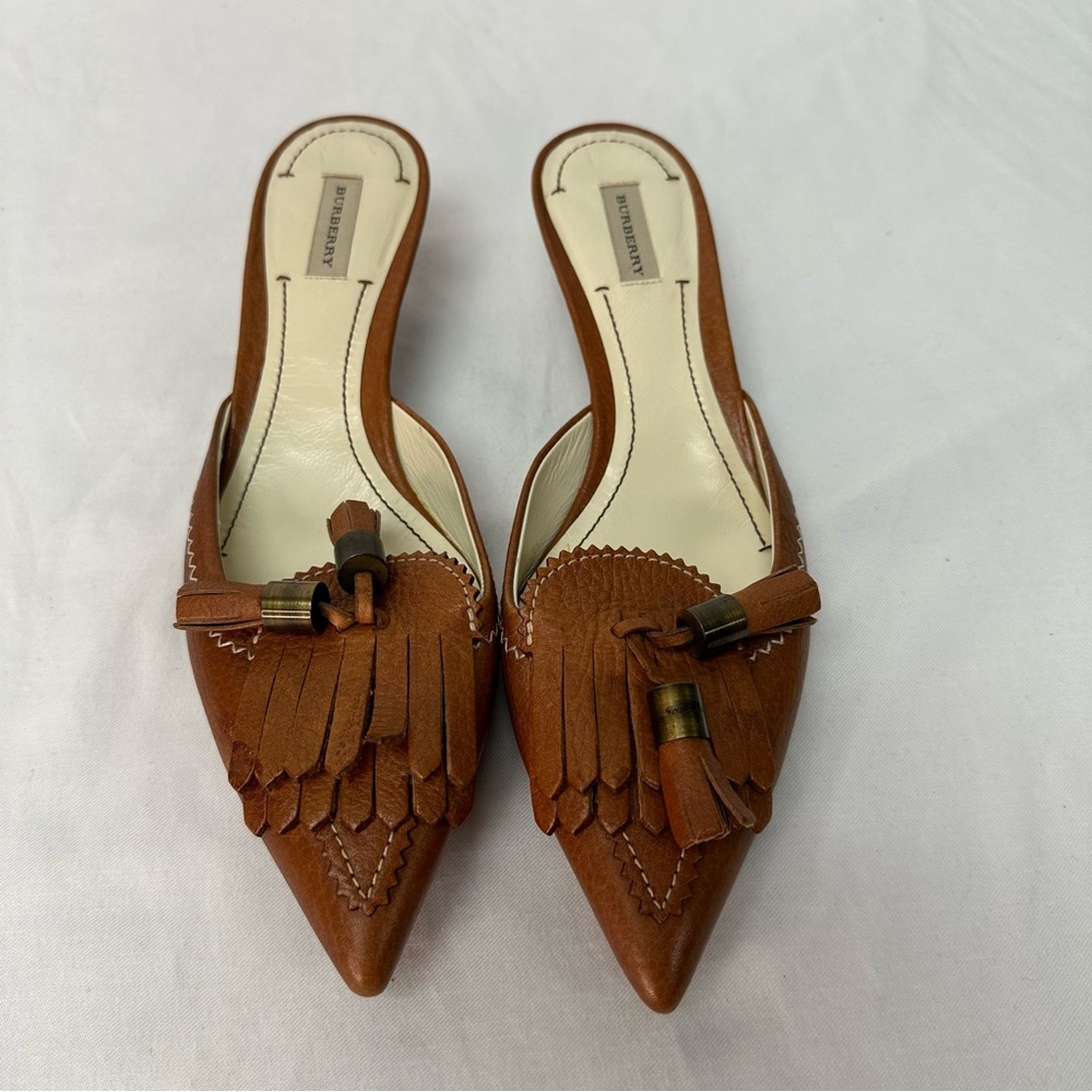 Burberry Women's Leather Mules EU 36.5